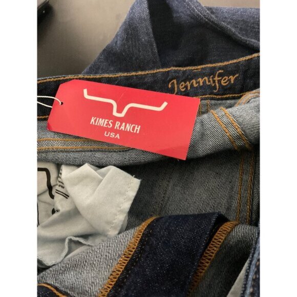 KIMES RANCH Jeans NWT Jennifer High Rise Flare Leg Dark Wash size 12/34 - Picture 7 of 15